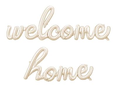 Opakowanie Balon foliowy Welcome Home cappuccino 335x71cm