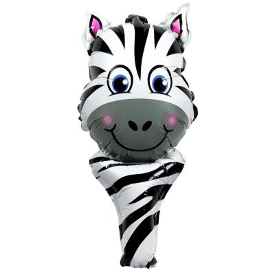 Balon foliowy zwierzątko z uchwytem zebra. Wydawca: ARPEX. SmakLiter.pl Opakowanie Balon foliowy zwierzątko z uchwytem zebra