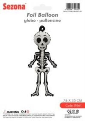 Opakowanie Balon Halloween Szkielet 76x35cm