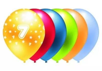 Opakowanie Balon metalik 7 mix kolorów 5szt