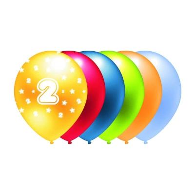 Opakowanie Balon metalik nadruk 2 mix kolor 5szt