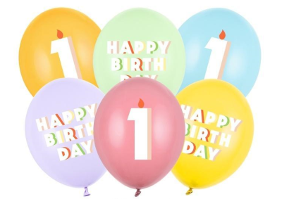 Balony 1 mix 30cm 50szt. Wydawca: PartyDeco. SmakLiter.pl Opakowanie Balony 1 mix 30cm 50szt