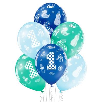 Opakowanie Balony 1 urodziny 30cm 6szt