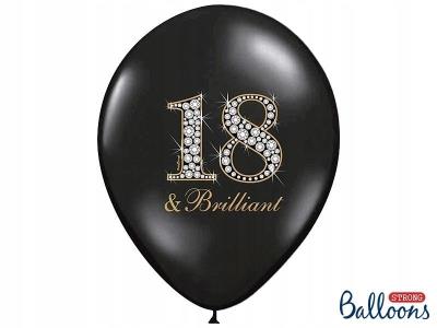 Opakowanie Balony 30cm 18 & Brilliant Black 50szt