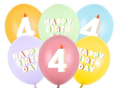 Balony 4 mix 30cm 50szt. Wydawca: PartyDeco. SmakLiter.pl Opakowanie Balony 4 mix 30cm 50szt