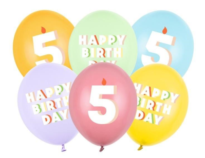 Balony 5 mix 30cm 50szt. Wydawca: PartyDeco. SmakLiter.pl Opakowanie Balony 5 mix 30cm 50szt