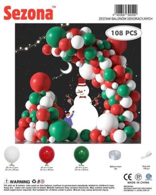 Opakowanie Balony Boże Narodzenie 108szt