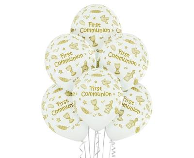 Opakowanie Balony Firs Communion Komunia 30cm 6szt