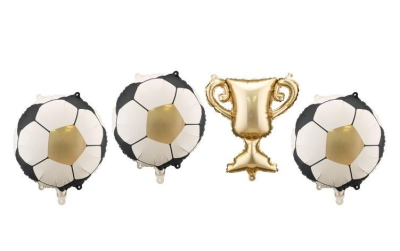 Balony foliowe do girland Puchar z piłkami 4szt. Wydawca: PartyDeco. SmakLiter.pl Opakowanie Balony foliowe do girland Puchar z piłkami 4szt