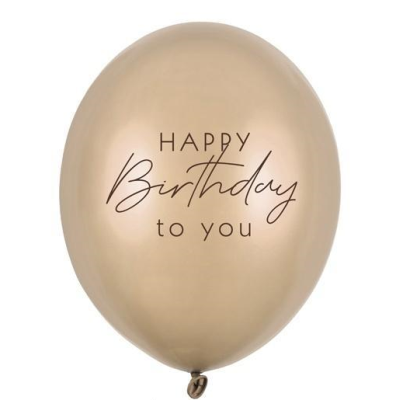 Balony Happy Birthday Metallic Gold 30cm 50szt. Wydawca: PartyDeco. SmakLiter.pl Opakowanie Balony Happy Birthday Metallic Gold 30cm 50szt