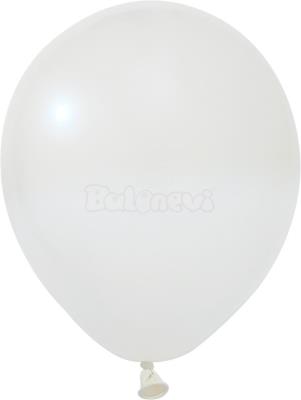 Opakowanie Balony lateksowe Metallic białe 25cm 100szt