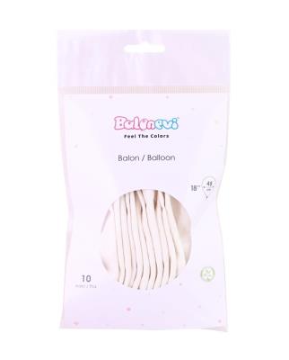Opakowanie Balony lateksowe Pastel białe 45cm 10szt