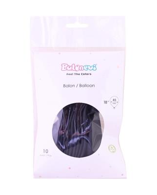 Opakowanie Balony lateksowe Pastel czarne 45cm 10szt