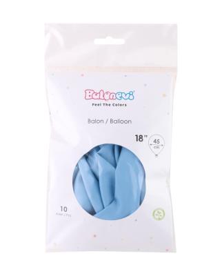 Opakowanie Balony lateksowe Pastel niebieskie 45cm 10szt