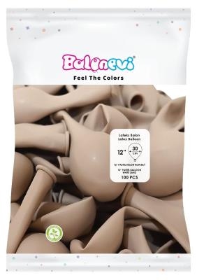 Opakowanie Balony lateksowe Pastel piaskowobiałe 30cm 100szt