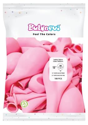 Opakowanie Balony lateksowe Pastel różowe 30cm 100szt