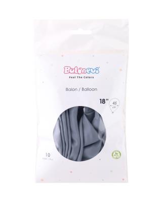 Opakowanie Balony lateksowe Pastel szare 45cm 10szt