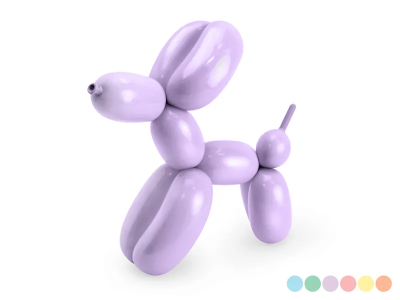 Opakowanie Balony modeliny pastelowe 130cm pompka MIX 30szt