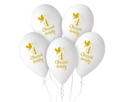 Opakowanie Balony pastel premium hel Chrzest (świeca) 32cm 5s