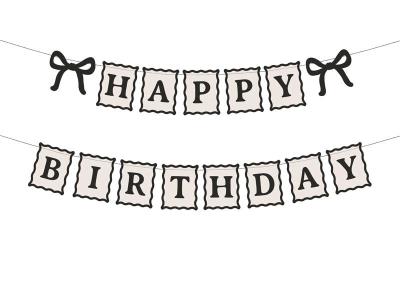 Opakowanie Baner Happy Birthday Kokardki 100cm