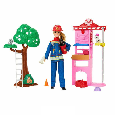 Opakowanie Barbie Kariera. Lalka Strażak HRG55