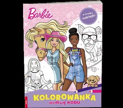 Barbie Kolorowanka według kodu KKO-1101. Autor: Opracowanie zbiorowe. SmakLiter.pl Okładka książki Barbie Kolorowanka według kodu KKO-1101