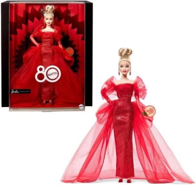 Opakowanie Barbie Mattel 80-lecie Lalka kolekcjonerska Blond