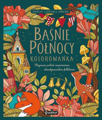 Okładka książki Baśnie Północy. Kolorowanka. Magiczna podróż..
