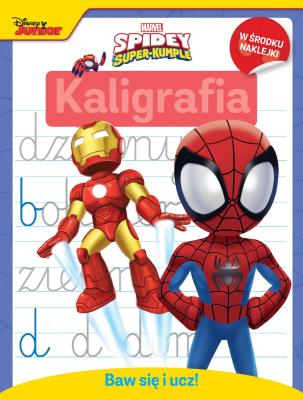 Baw się i ucz! Kaligrafia. Marvel Spidey i super-kumple. Autor: Siwak Ilona. SmakLiter.pl Okładka książki Baw się i ucz! Kaligrafia. Marvel Spidey i super-kumple