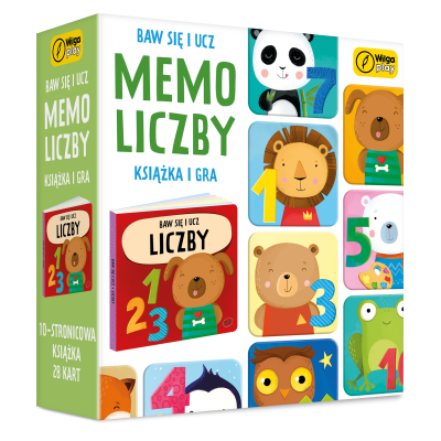 Opakowanie Baw się i ucz Memo Liczby Gra i książka