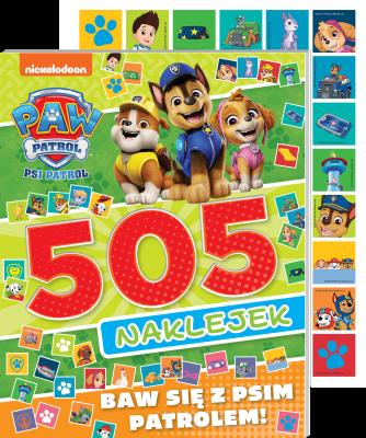 Okładka książki Baw się z Psim Patrolem. Psi Patrol. 505 naklejek