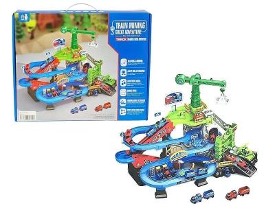 Opakowanie Baza załadunkowa węgla dźwig, tor, lokomotywy