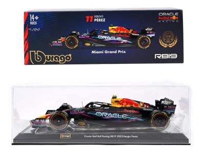 BBURAGO FORMULA F1 ORACLE RED BULL RB19 MIAMI LIVERY SERGIO PEREZ 1:24. Wydawca: BBurago. SmakLiter.pl Opakowanie BBURAGO FORMULA F1 ORACLE RED BULL RB19 MIAMI LIVERY SERGIO PEREZ 1:24