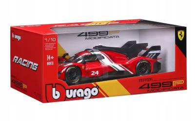 Opakowanie Bburago Model 1:18 Ferrari Racing 499P Modificata czerwony
