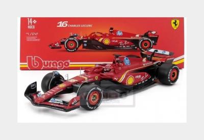 Opakowanie Bburago Model 1:24 BOLID F1 Ferrari SF-24 2024 CHARLES LECLERC 18-26821