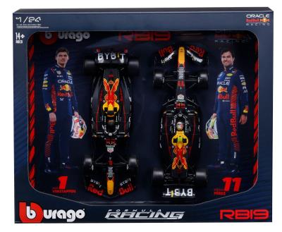 Opakowanie Bburago Model 1:24 Red Bull RB19 Verstappen Perez zestaw bolidów F1 18-28061