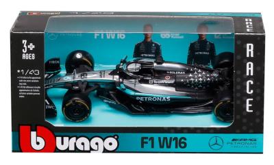 Opakowanie Bburago Model 1:43 BOLID F1 Mercedes AMG W16 2025 George Russell 18-38237