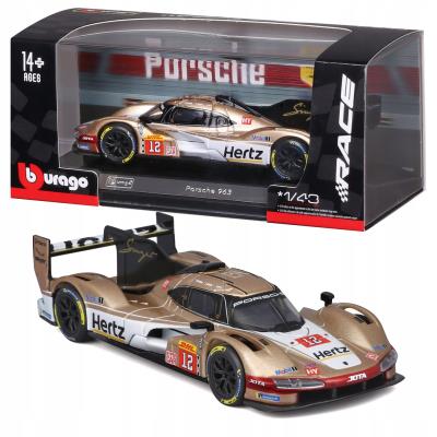 Bburago Model 1:43 Race Porsche 963 12 Hertz Jota. Wydawca: BBurago. SmakLiter.pl Opakowanie Bburago Model 1:43 Race Porsche 963 12 Hertz Jota