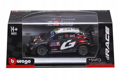 Opakowanie Bburago Model 1:43 Toyota GR Yaris Rally1 Hybrid 33 Elfyn Evans 18-38316