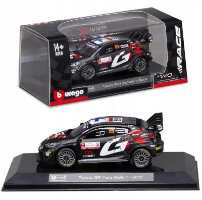 Bburago Toyota GR Yaris Rally1 Hybrid #69 Kalle Rovanpera 1:43 BBURAGO 18-38324. Wydawca: BBurago. SmakLiter.pl Opakowanie Bburago Toyota GR Yaris Rally1 Hybrid #69 Kalle Rovanpera 1:43 BBURAGO 18-38324