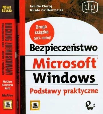 Okładka książki Bezpieczeństwo Microsoft Windows+Hacking zdemask.