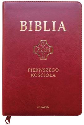 Biblia pierwszego Kościoła z paginat. suwak burgun. Autor:   Praca zbiorowa. SmakLiter.pl Okładka książki Biblia pierwszego Kościoła z paginat. suwak burgun