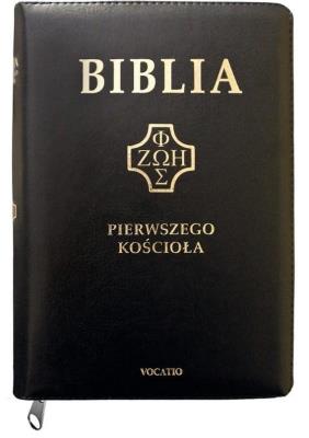Biblia pierwszego Kościoła z paginat. suwak czarna. Autor:   Praca zbiorowa. SmakLiter.pl Okładka książki Biblia pierwszego Kościoła z paginat. suwak czarna