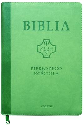 Biblia pierwszego Kościoła z paginat. suwak zieleń. Autor:   Praca zbiorowa. SmakLiter.pl Okładka książki Biblia pierwszego Kościoła z paginat. suwak zieleń