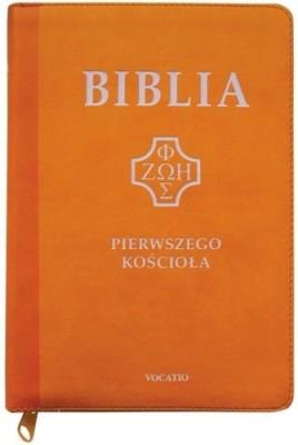 Biblia pierwszego Kościoła z paginat. suwak żółta. Autor:   Praca zbiorowa. SmakLiter.pl Okładka książki Biblia pierwszego Kościoła z paginat. suwak żółta