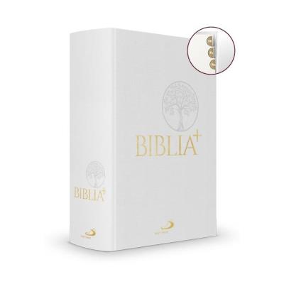 Okładka książki Biblia Plus płótno biała paginacja