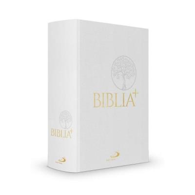 Okładka książki Biblia Plus płótno biała