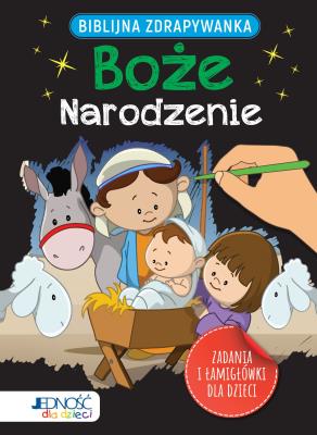 Biblijna zdrapywanka. Boże Narodzenie. Autor: Jacob Vium-Olesen. SmakLiter.pl Okładka książki Biblijna zdrapywanka. Boże Narodzenie