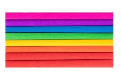 Opakowanie Bibuła marszczona 25x200cm mix kolorów (8szt)