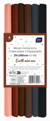 Opakowanie Bibuła marszczona Earth mini mix 6szt 200x25cm